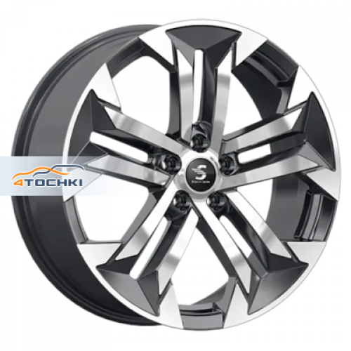 Диск 7.5x19 5x108 ET46 D63.35 Premium Series КР015 (Geely Tugella) Diamond Black Gris