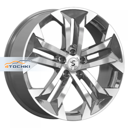 Диск 7.5x19 5x108 ET38 D60.1 Premium Series КР015 (Jetour Dashing) Diamond Gloss Graphite