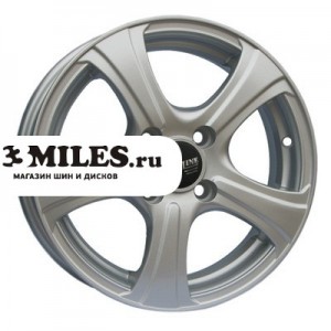 Диск 5x14 4x98 ET35 D58.6 Tech Line 405 Silver