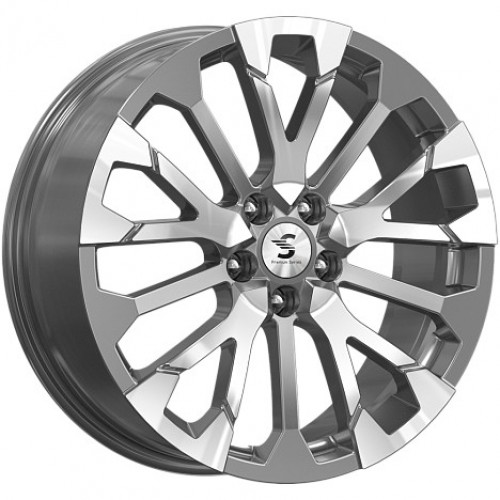 Диск 7.5x19 5x114.3 ET45 D64.10 Premium Series КР003 Honda CR-V Графитовый глянцевый с полированной лицевой поверхностью