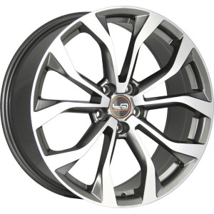 Диск 8.5x19 5x112 ET32 D66.6 Legeartis Optima A69 Антрацитовый с полированной лицевой поверхностью