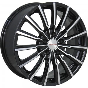 Диск 5.5x14 4x100 ET43 D60.1 КиК Акцент-оригинал (КС641) Алмаз черный