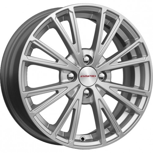 Диск 6x15 4x100 ET50 D60.1 КиК Меандр-оригинал (КС888) Сильвер SK