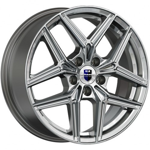 Диск 7x17 5x114,3 ET45 D67.1 КиК Юнион (КС102) Дарк платинум
