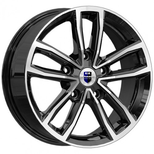 Диск 6.5x17 5x114,3 ET37 D66.6 КиК Каланг (КС1086) Алмаз черный