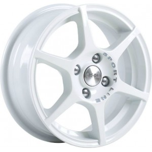 Диск 5.5x14 4x98 ET38 D58.6 СКАД Ягуар Алмаз-белый